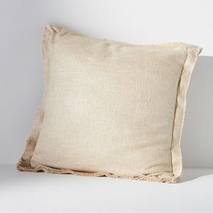 NWT Lenox Linen Blend Anthropologie Pillow 22x22